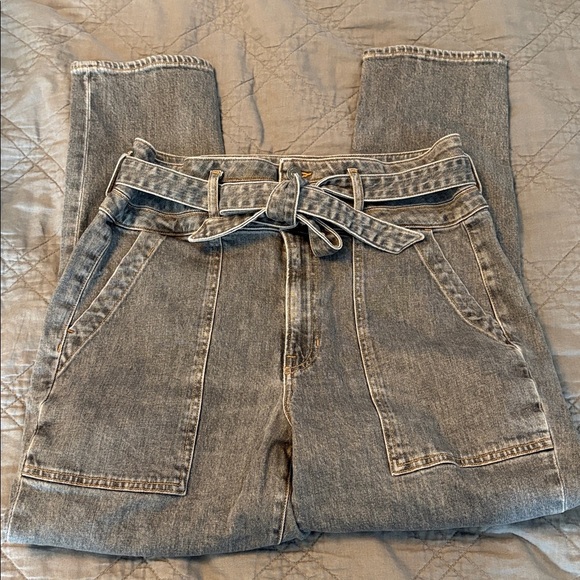 Veronica Beard Logan slim straight extra high rise jeans - Picture 1 of 8